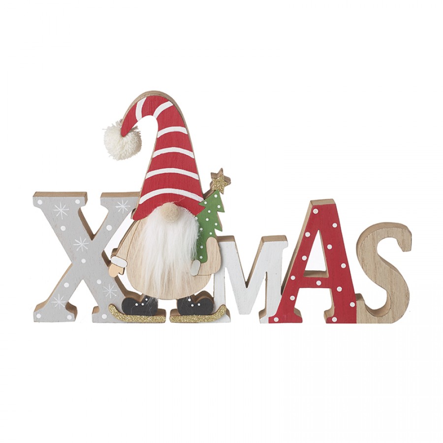 Χριστουγεννιάτικο Διακοσμητικό Πινακίδα Xmas Ξύλινο CBD-LC2024-TPQ009 Χριστουγεννιάτικα Διακοσμητικά